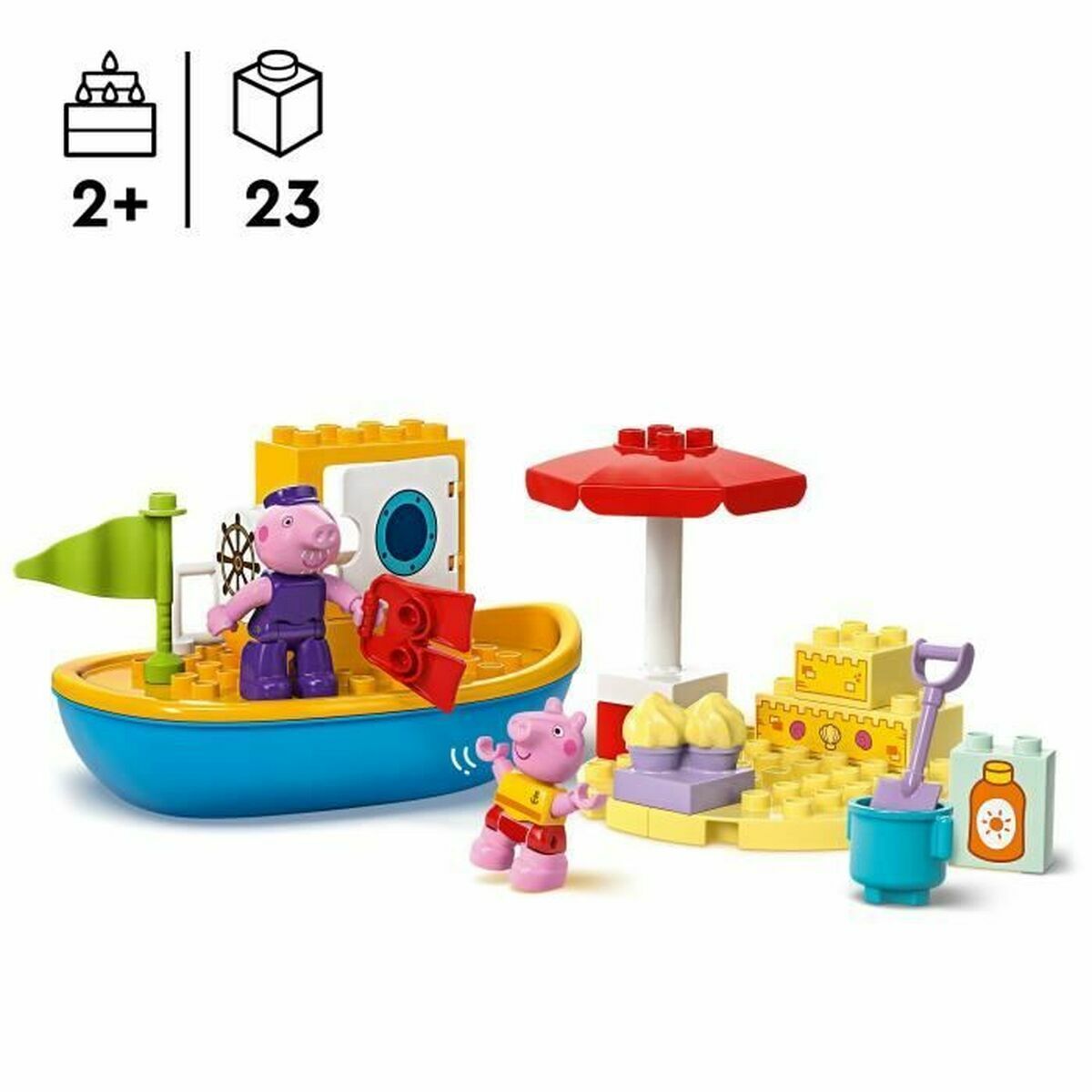 Lego Konstruktsioon Komplekt Lego Peppa Pig's Boat Trip Mitmevärviline