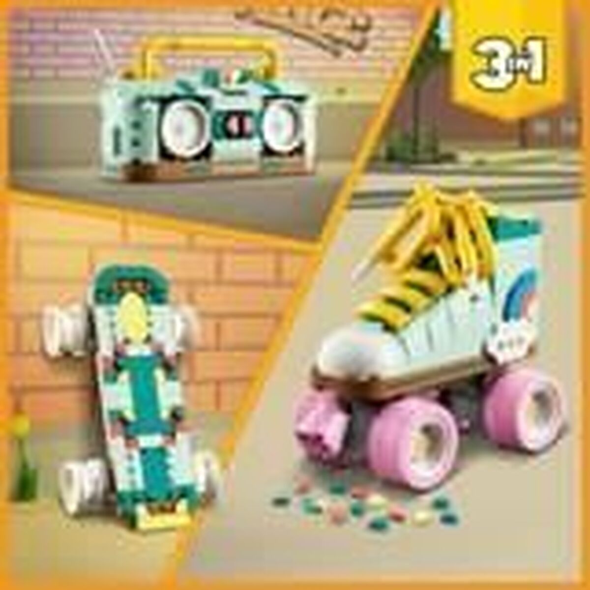 Lego Konstruktsioon Komplekt Lego 31148 Creator 3In1 Retro Roller Skates Mitmevärviline