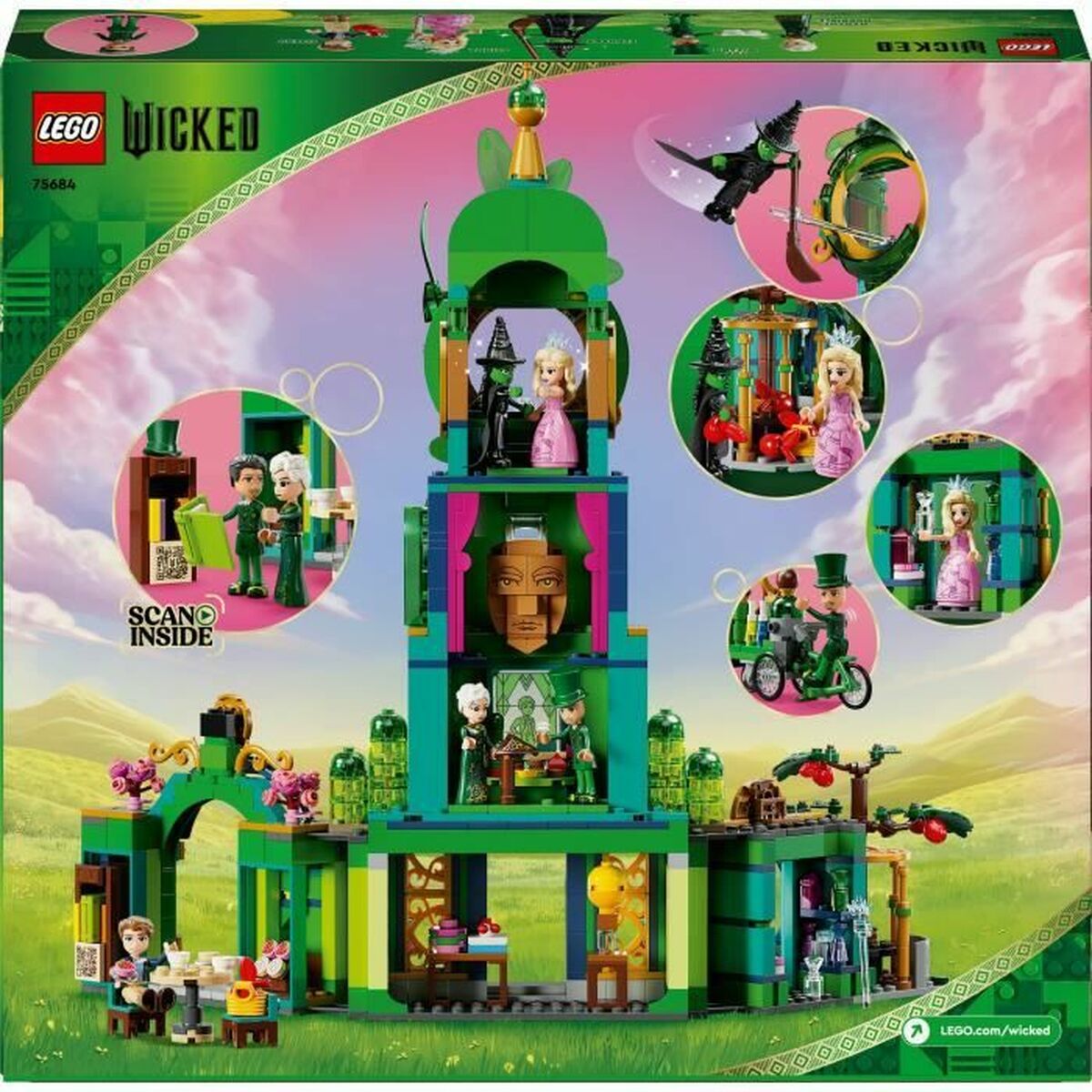 Lego Konstruktsioon Komplekt Lego Wicked 75684 Welcome To Emerald City 945 Tükid, Osad