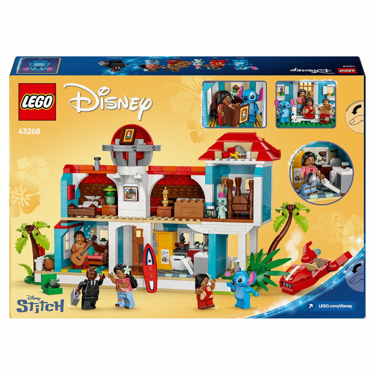 Lego Konstruktsioon Komplekt Lego Disney Lilo & Stitch 43268 834 Tükid, Osad