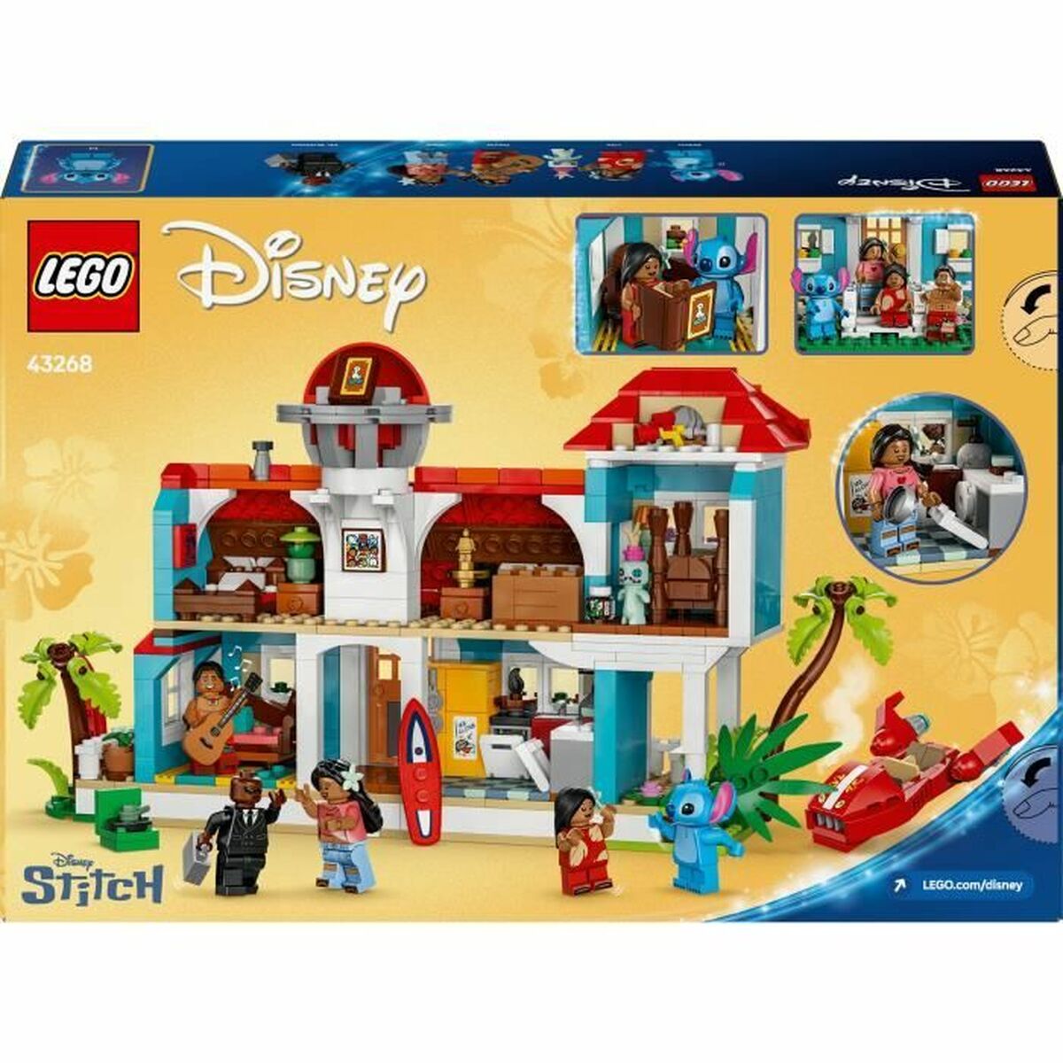 Lego Konstruktsioon Komplekt Lego Disney Lilo & Stitch 43268 834 Tükid, Osad