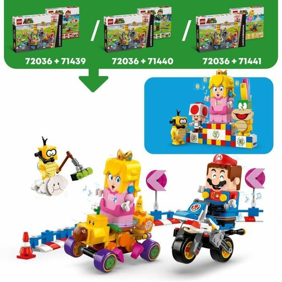 Lego Konstruktsioon Komplekt Lego Super Mario 72036 Mario Kart