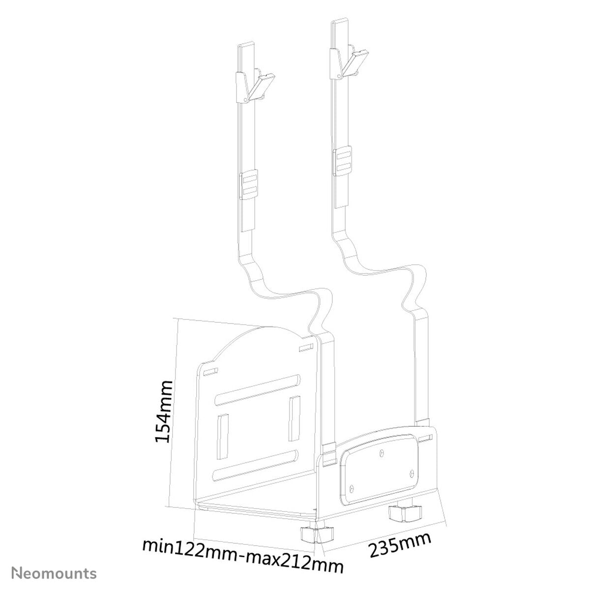 Neomounts Protsessorialus Neomounts Cpu-W100Black