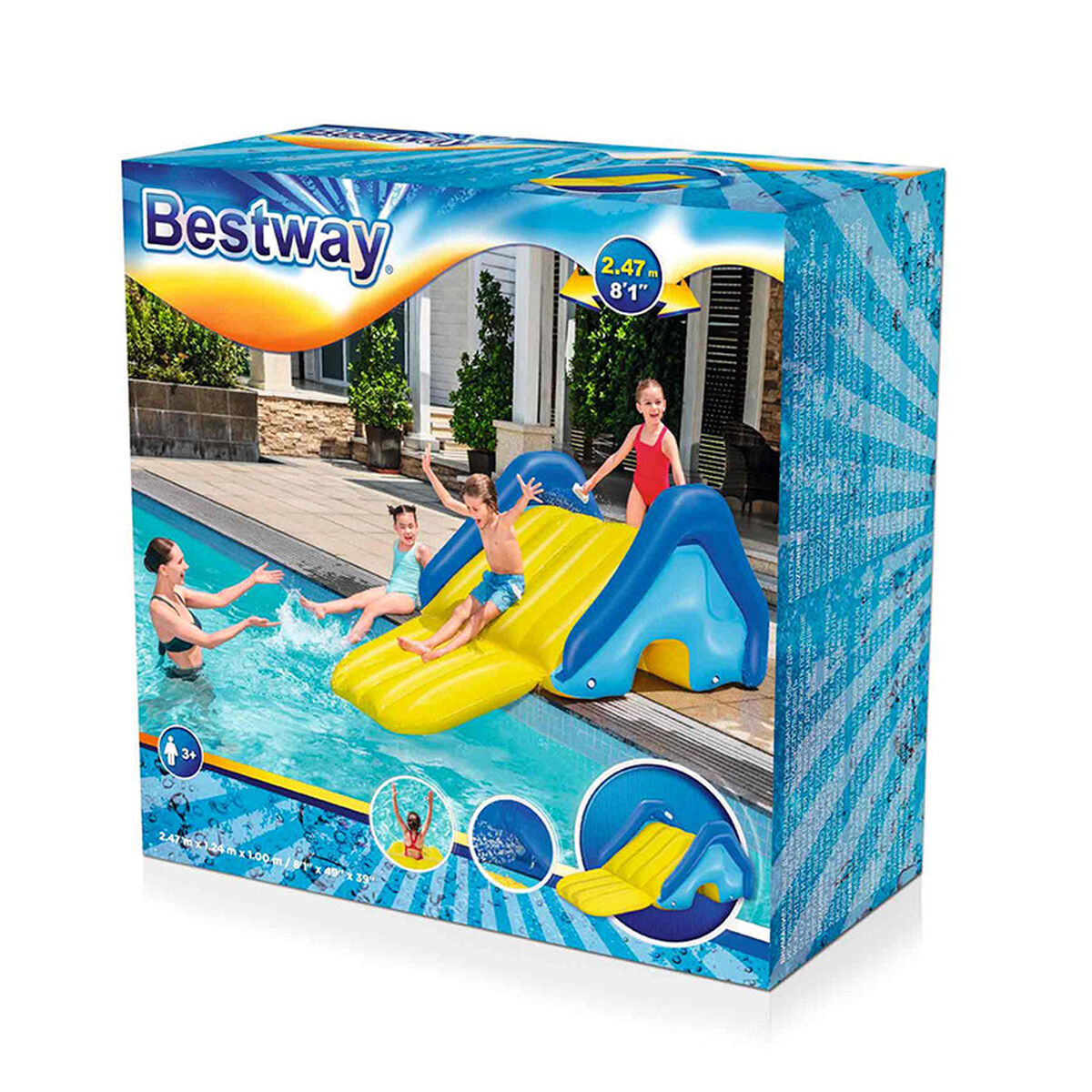 Bestway Basseini Liumägi Bestway 247 X 124 X 100 Cm