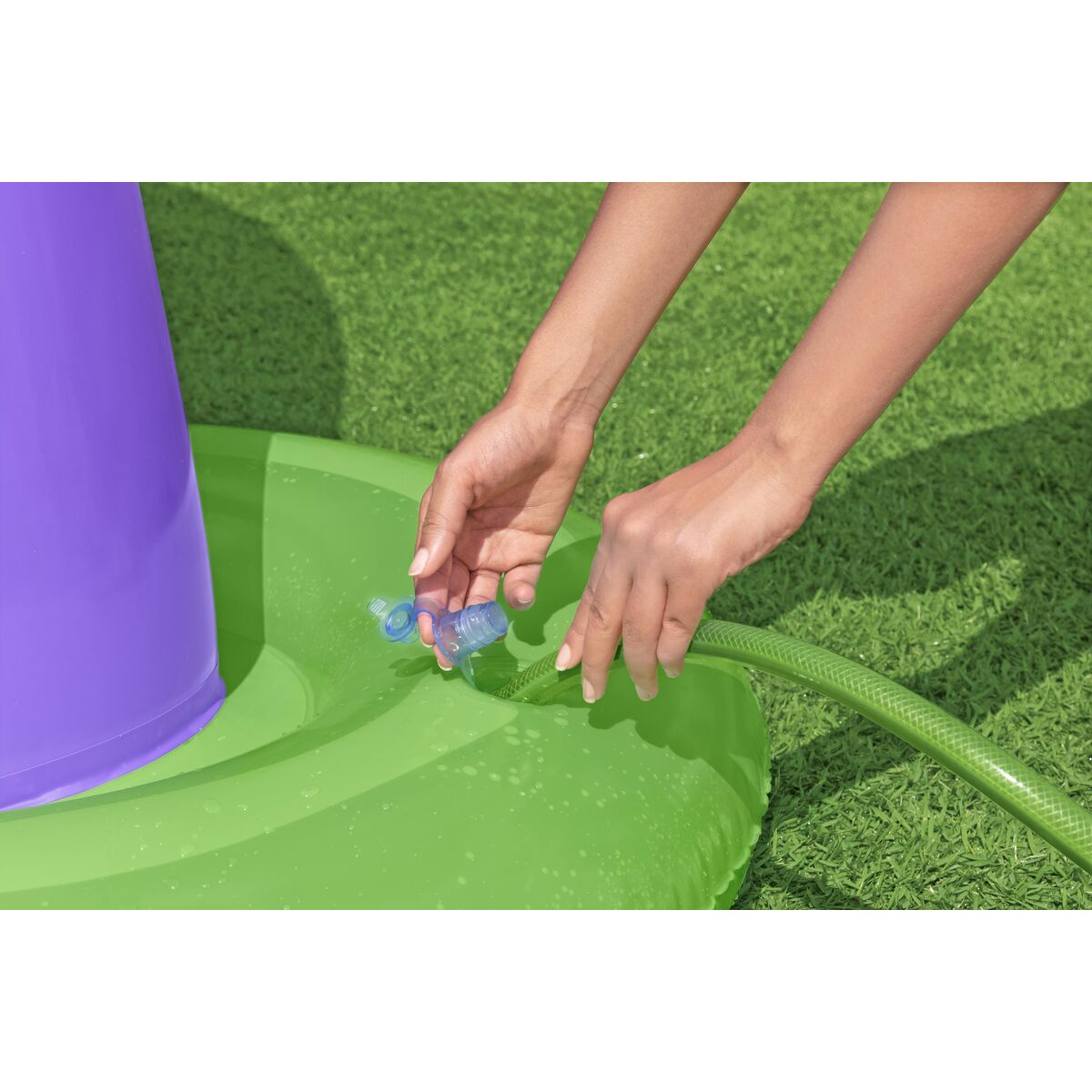 Bestway Veevihmutiga Ja Pihustiga Mänguasi Bestway Plastmass 244 X 84 X 198 Cm