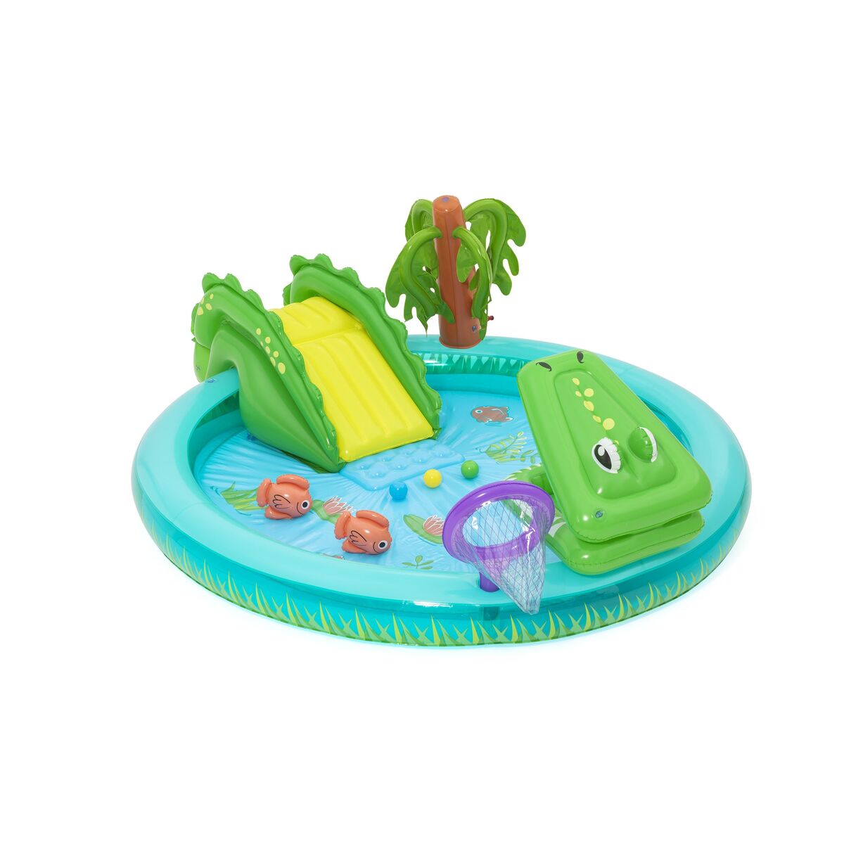 Bestway Täispuhutav Lastebassein Bestway Crocodile Cove 224 X 181 X 72 Cm