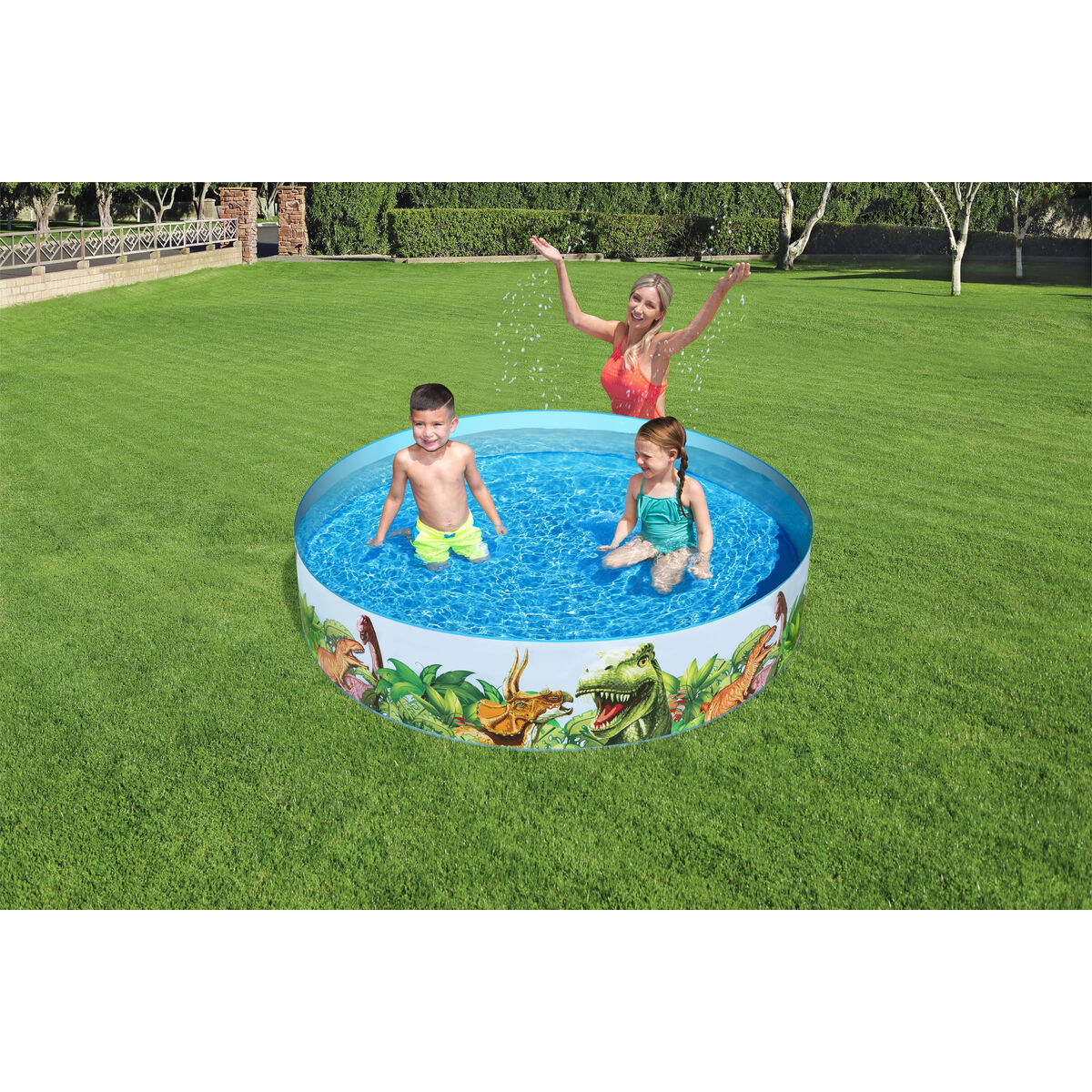 Bestway Täispuhutav Lastebassein Bestway Dinosaurused 244 X 46 Cm