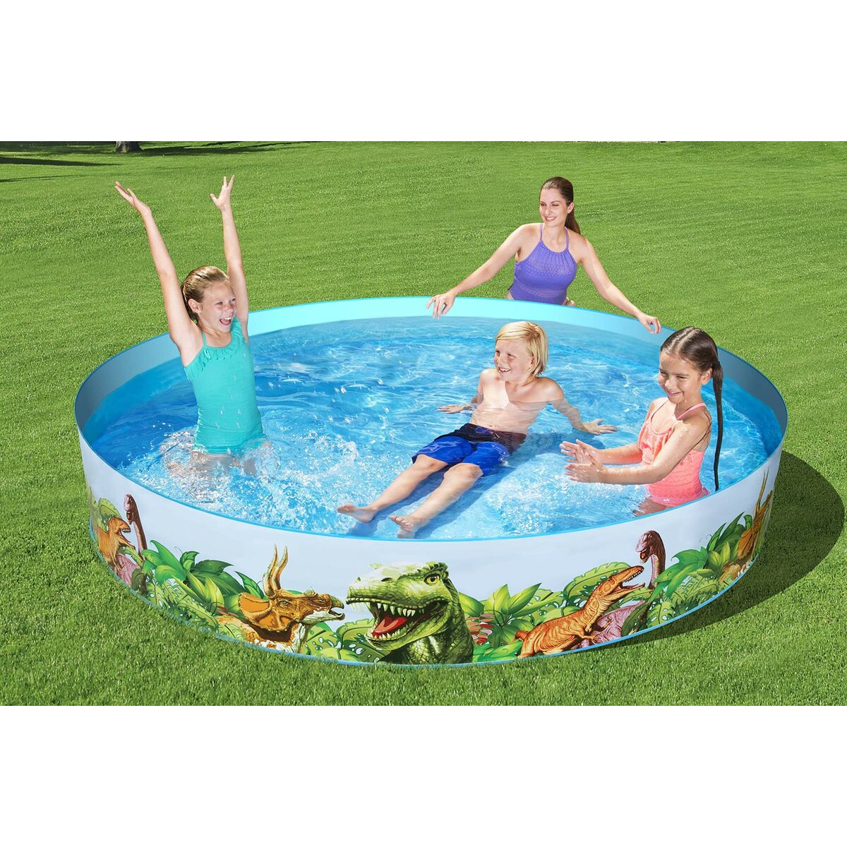 Bestway Täispuhutav Lastebassein Bestway Dinosaurused 244 X 46 Cm