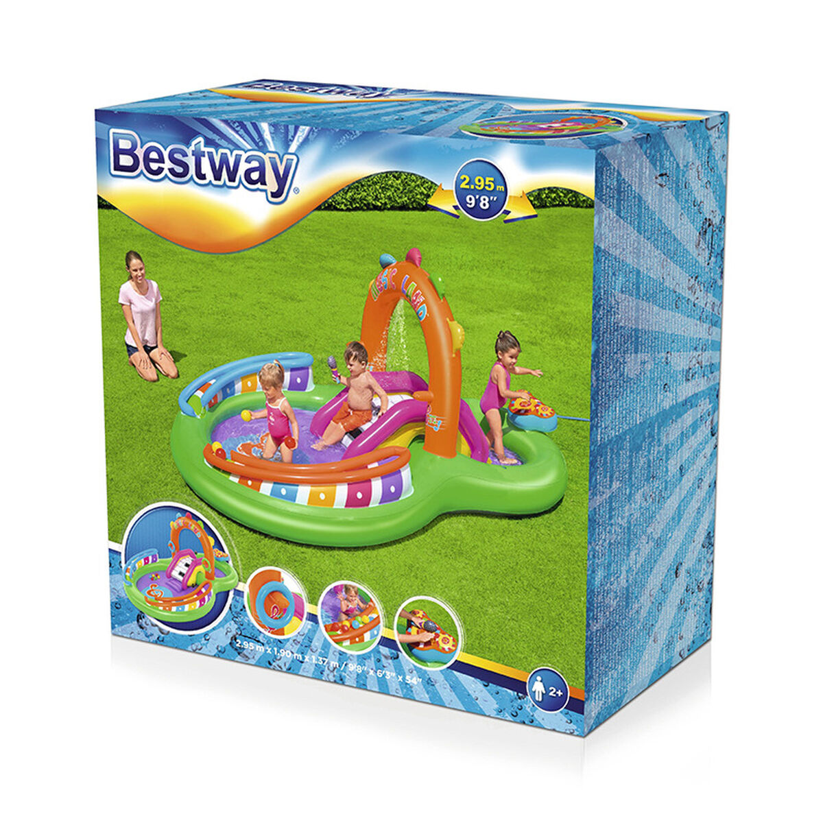 Bestway Lastebassein Bestway Muusikaline 295 X 190 X 137 Cm Mänguväljak