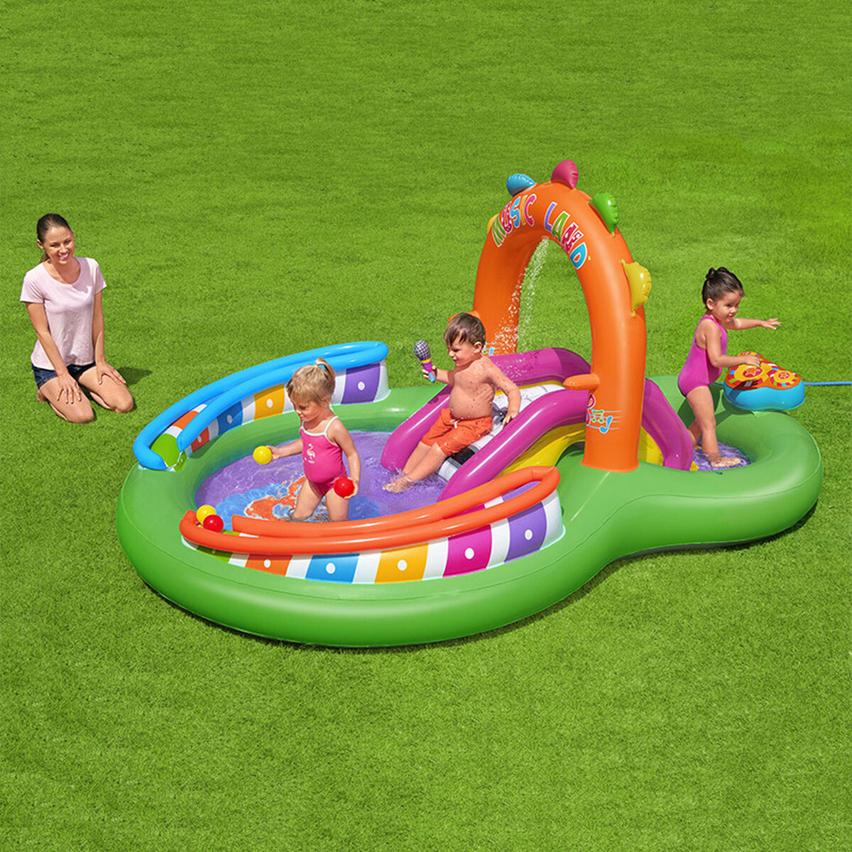 Bestway Lastebassein Bestway Muusikaline 295 X 190 X 137 Cm Mänguväljak