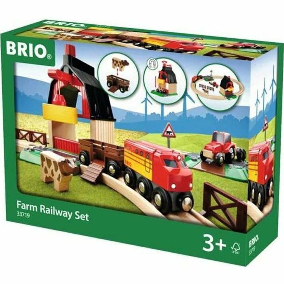 Brio Raudtee Rööbas Brio Farm Railway Set