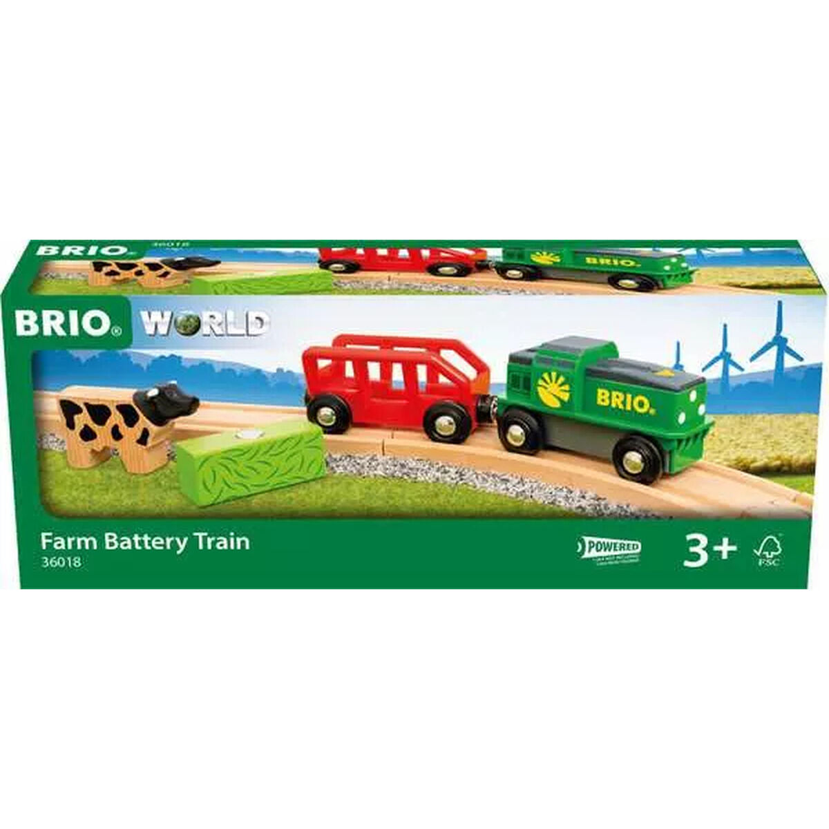 Brio Klassikaline Brio Farm Battery Train