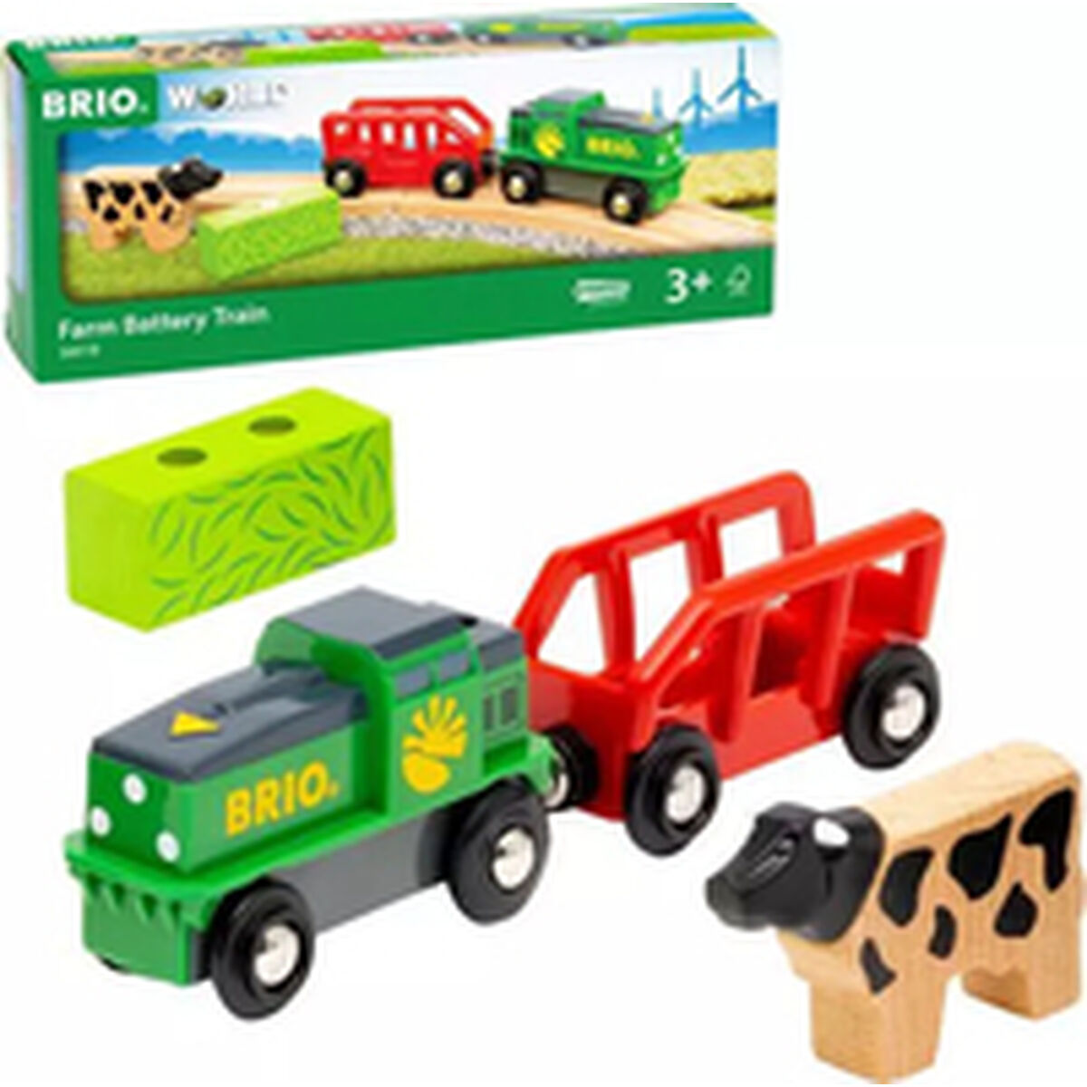 Brio Klassikaline Brio Farm Battery Train