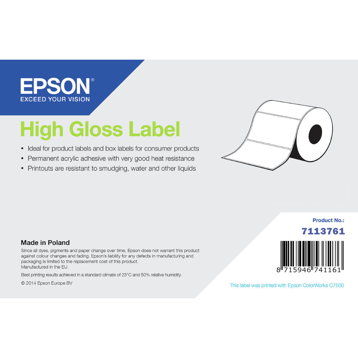 Epson Originaalne Tindikassett Epson 7113761
