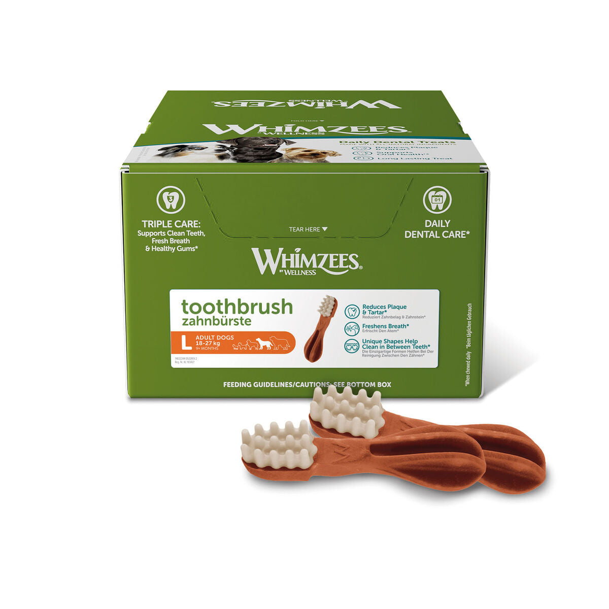 Whimzees Märgtoit Whimzees Toothbrush 30 Ühikut