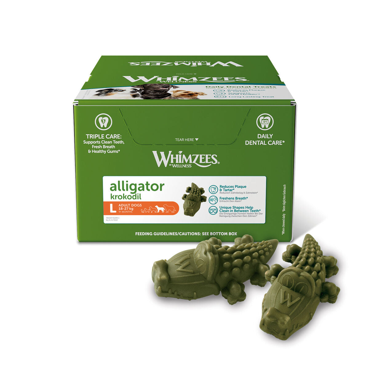 Whimzees Märgtoit Whimzees Alligator 30 Ühikut
