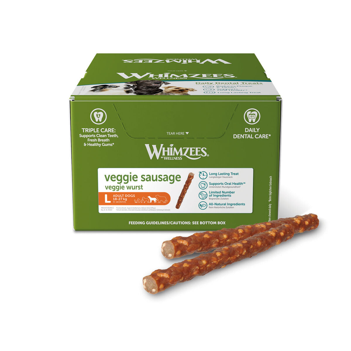 Whimzees Märgtoit Whimzees Veggie Sausage 50 Ühikut