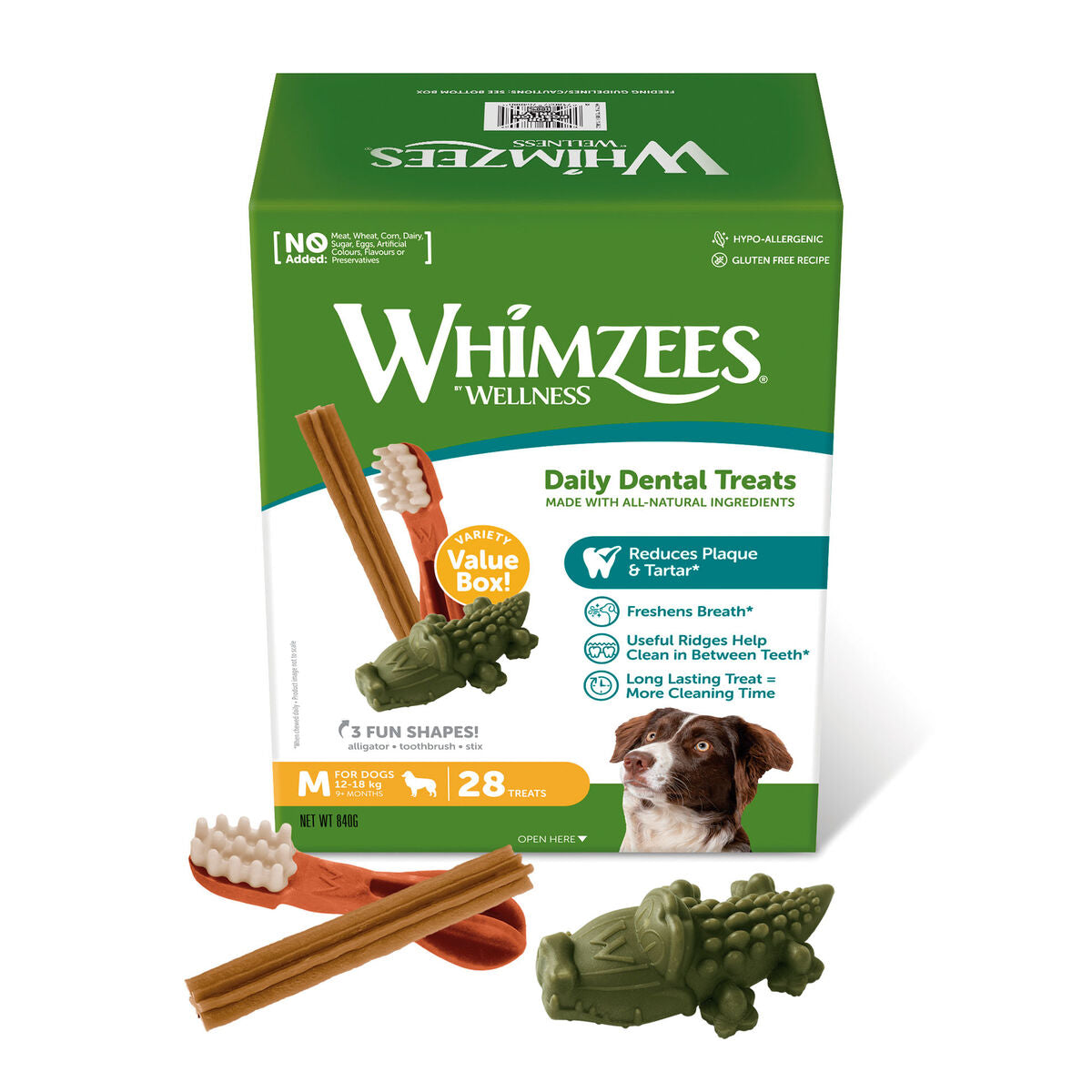 Whimzees Märgtoit Whimzees Daily Dental Treats 28 Ühikut
