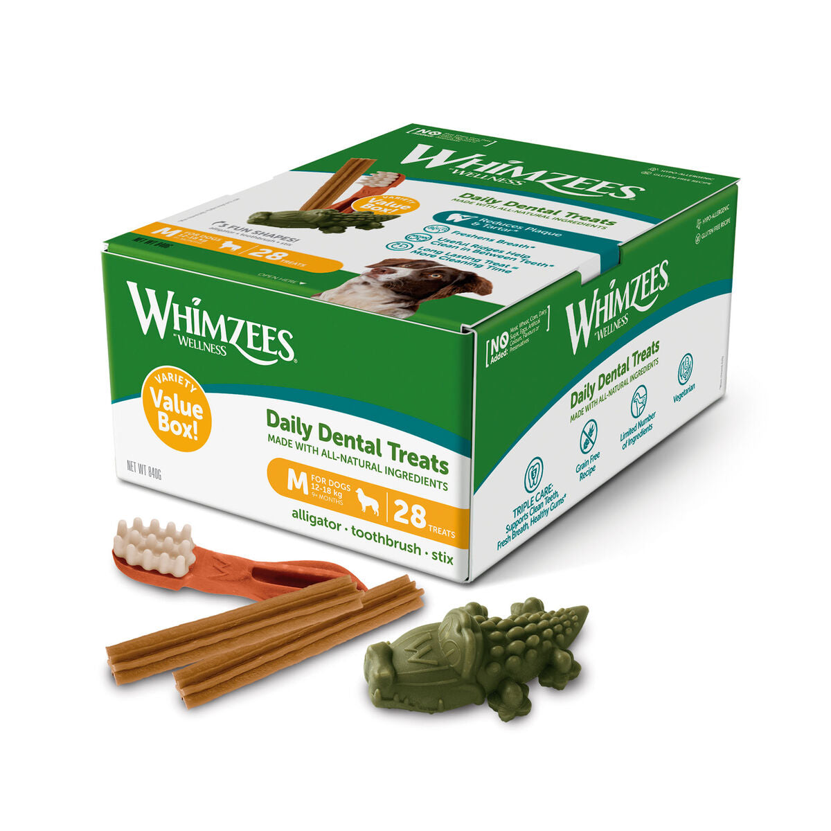Whimzees Märgtoit Whimzees Daily Dental Treats 28 Ühikut
