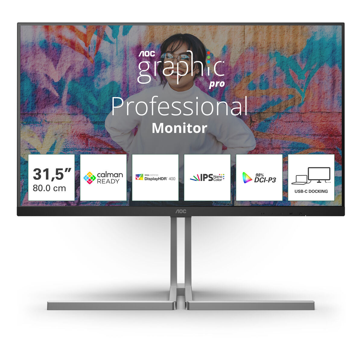 Aoc Mänguekraan Aoc U32U3Cv 4K Ultra Hd 32"