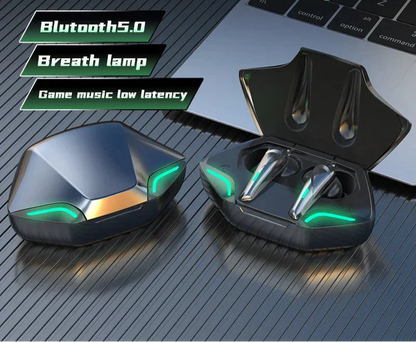 Juhtmevabad Bluetooth-mängukõrvaklapid mikrofoniga – HiFi-heli