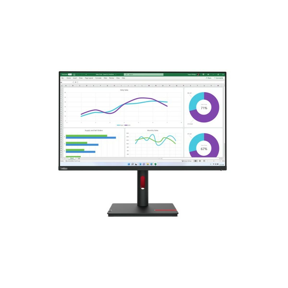 Lenovo Monitor Lenovo Thinkvision T32H-30 32" Led 60 Hz